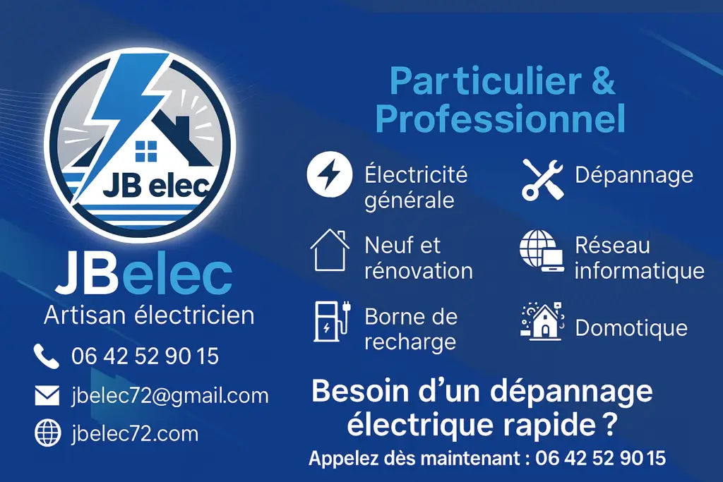 électricien Le Mans JB Elec